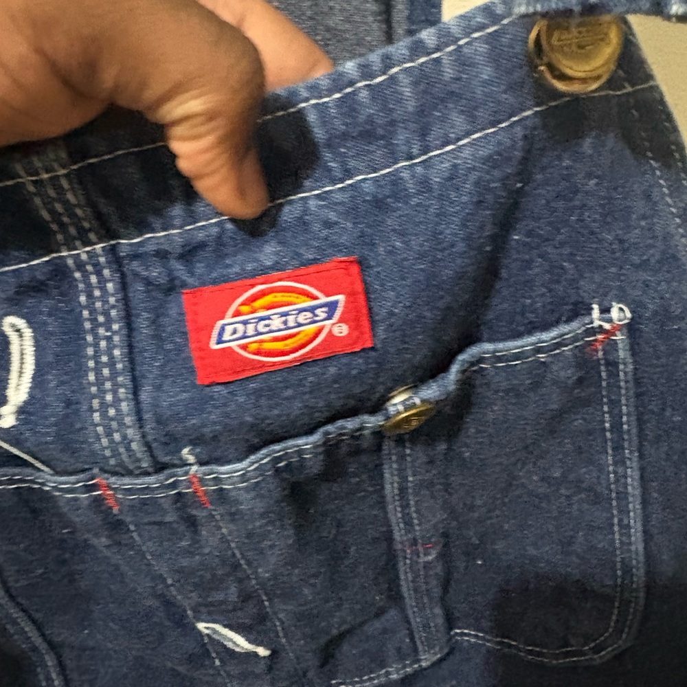 Baggy Dickies Indigo Bib Overalls - Picture 2 of 5